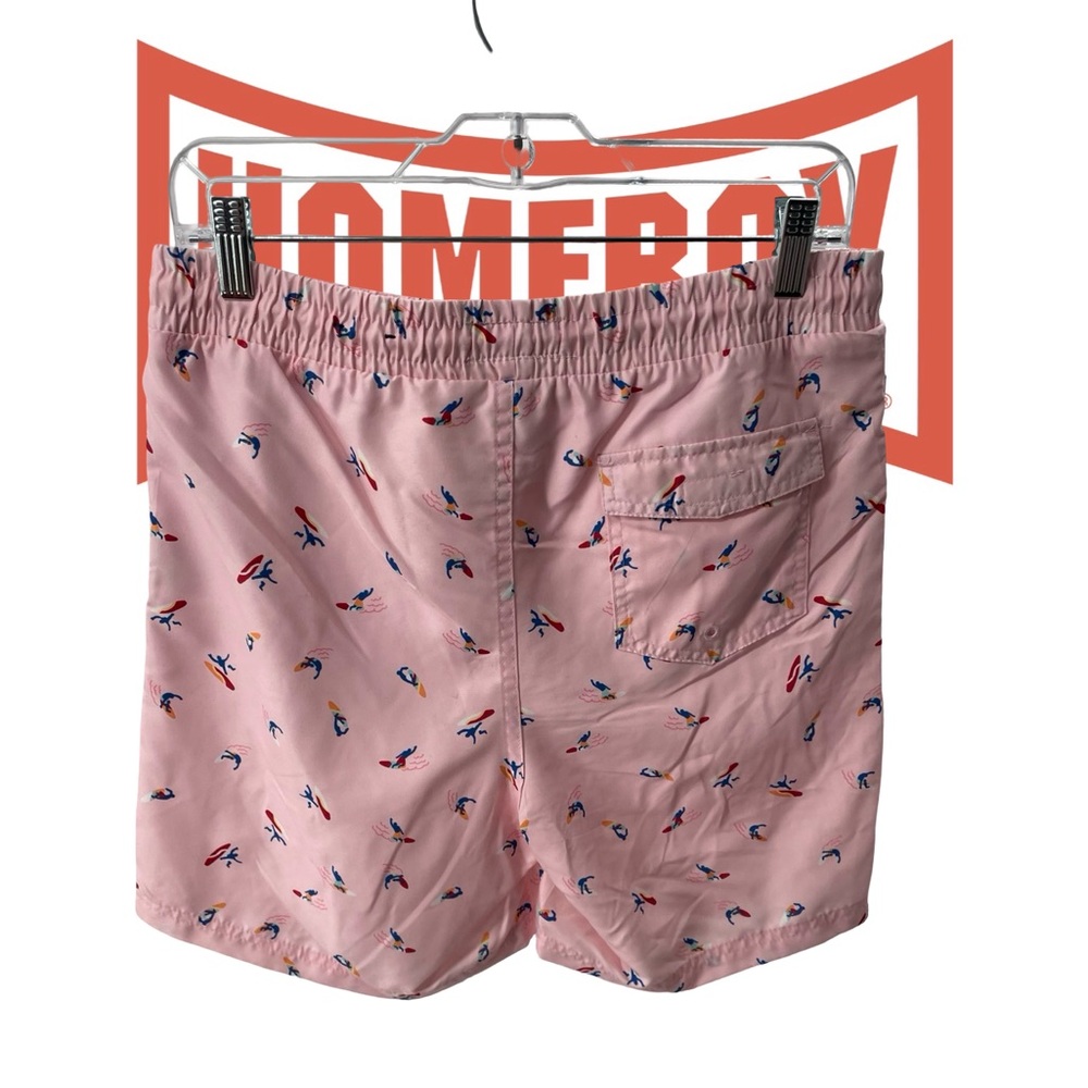 Club Room Pink Patterned Swim Trunks - Picture 2 of 5